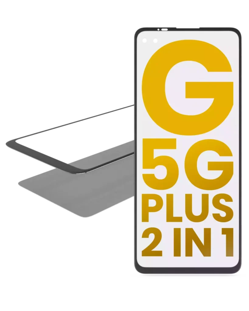 2 in 1 Front Glass With OCA Pre-Installed For Motorola Moto G 5G Plus (XT2075 / 2020)