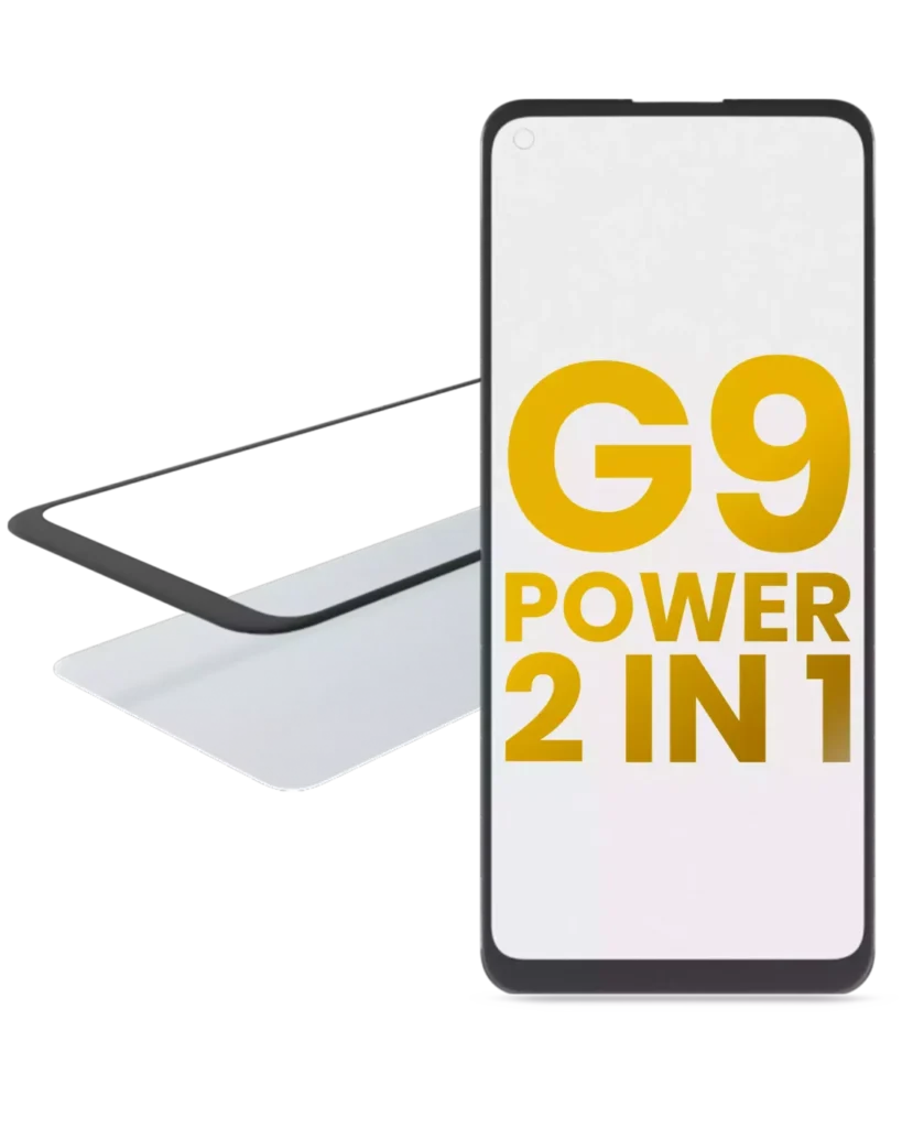 2 in 1 Front Glass With OCA Pre-Installed For Motorola Moto G9 Power (XT2091 / 2020)