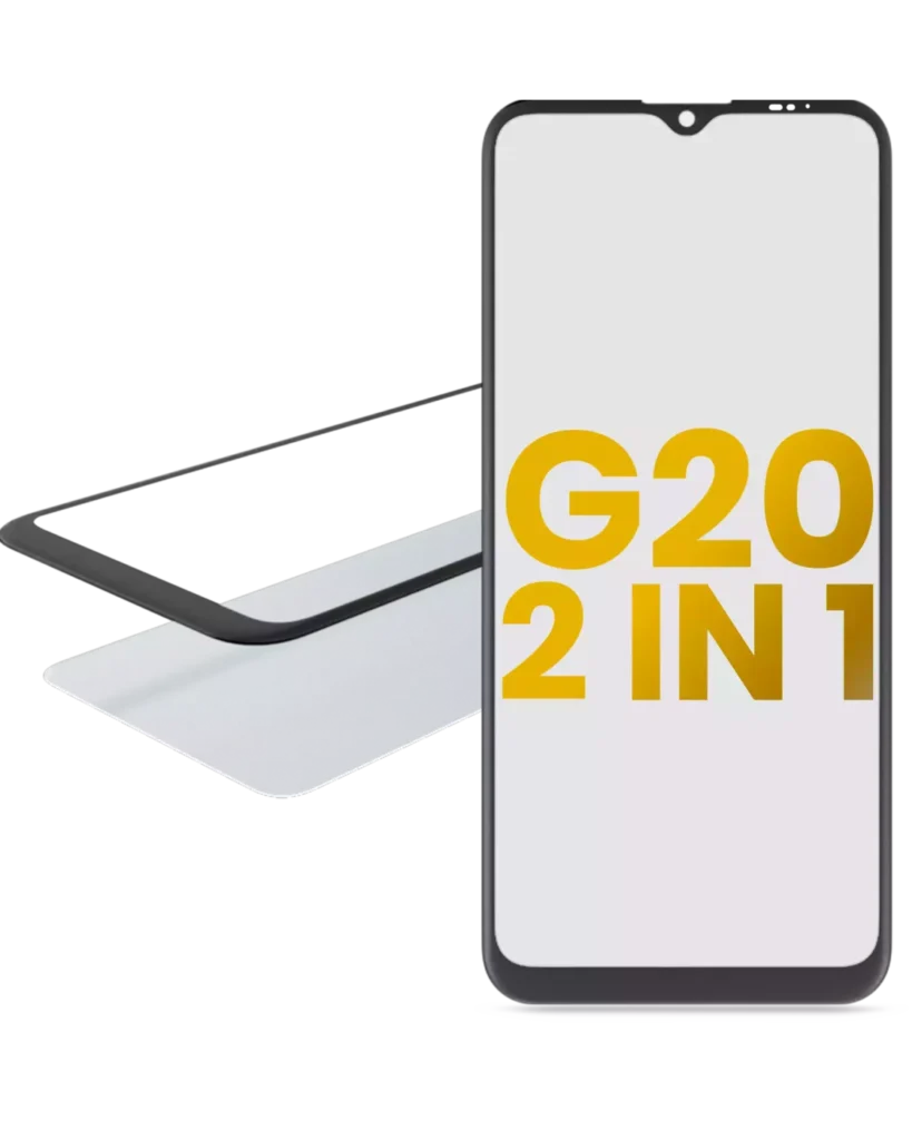 2 in 1 Front Glass With OCA Pre-Installed For Motorola Moto G20 (XT2128 / 2021)