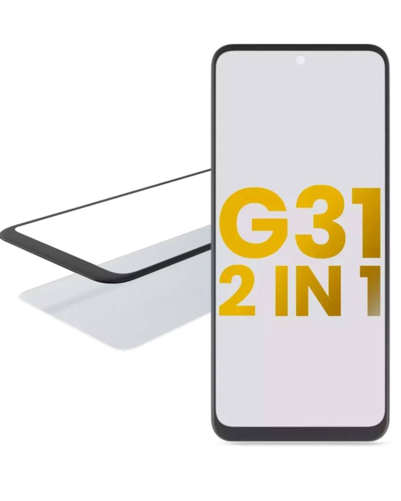 2 in 1 Front Glass With OCA Pre-Installed For Motorola Moto G31 (XT2173 / 2021)