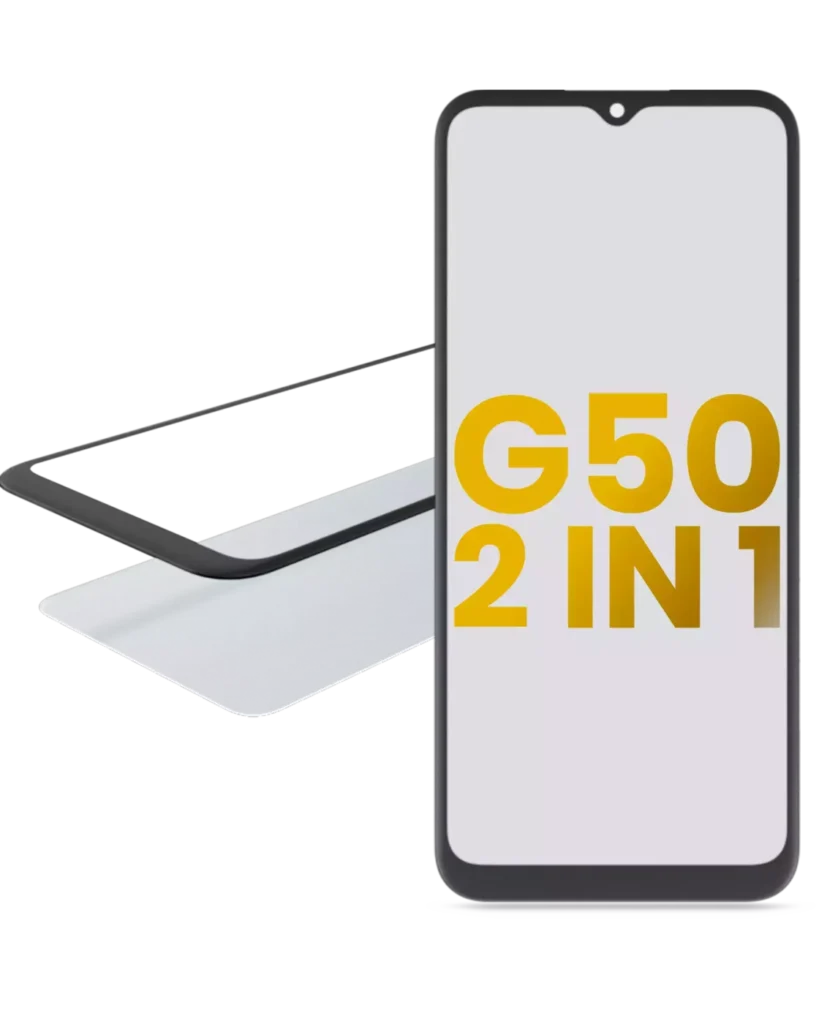 2 in 1 Front Glass With OCA Pre-Installed For Motorola Moto G50 (XT2137 / 2021)