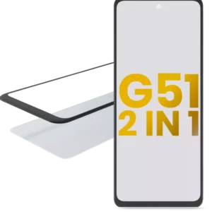 2 in 1 Front Glass With OCA Pre-Installed For Motorola Moto G51 5G (XT2171 / 2021)