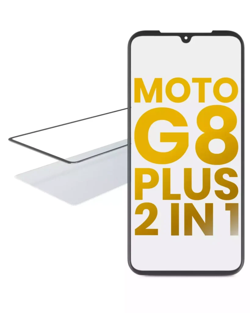 2 in 1 Front Glass With OCA Pre-Installed For Motorola Moto G8 Plus (XT2019 / 2019)