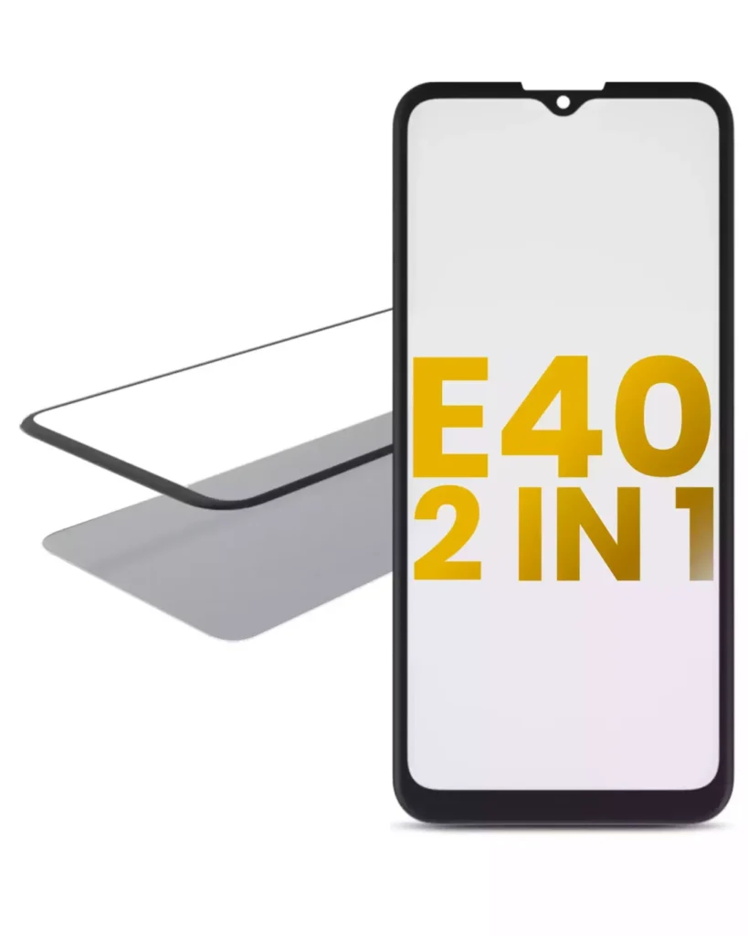 2 in 1 Front Glass With OCA Pre-Installed For Motorola Moto E40 (XT2159 / 2021)