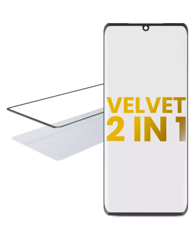 2 in 1 Front Glass With OCA Pre-Installed For LG Velvet