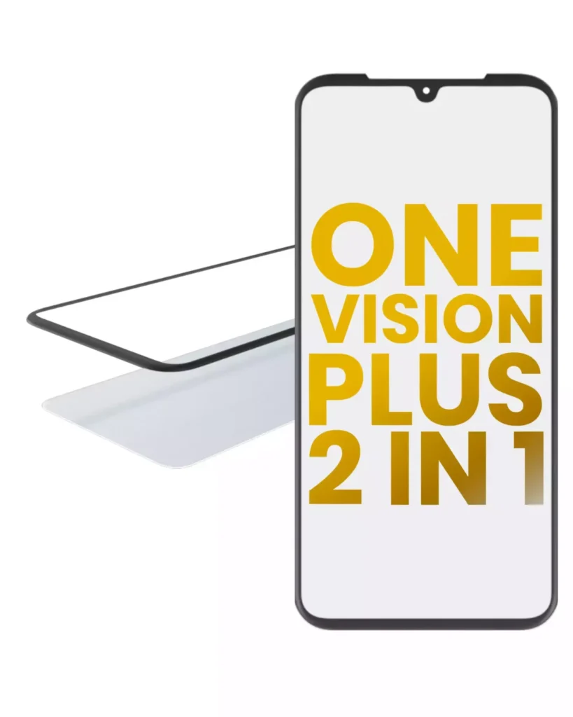 2 in 1 Front Glass With OCA Pre-Installed For Motorola One Vision Plus (2020)