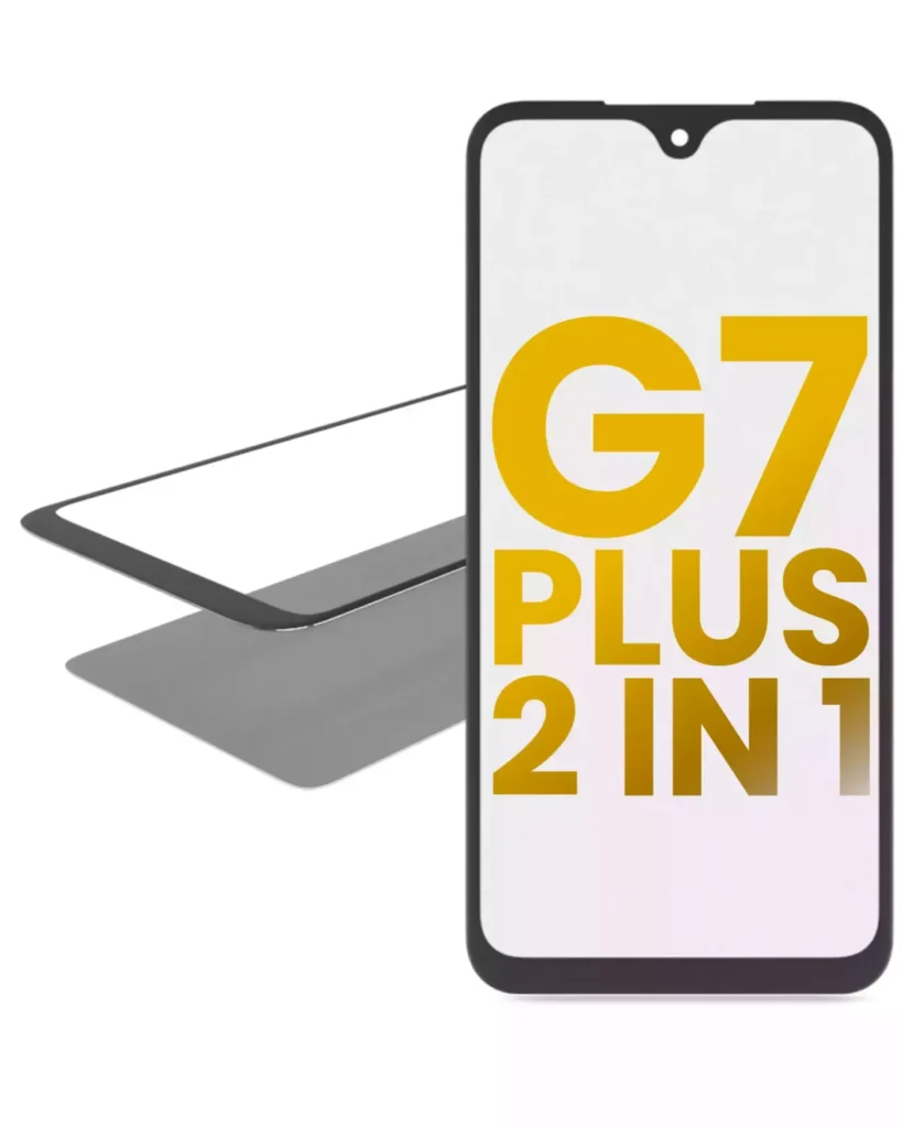 2 in 1 Front Glass With OCA Pre-Installed For Motorola Moto G7 Plus (XT1965 / 2019)