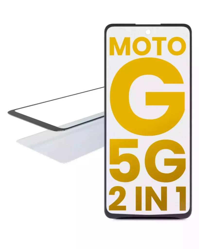 2 in 1 Front Glass With OCA Pre-Installed For Motorola Moto G 5G (XT2113-3 / 2020)