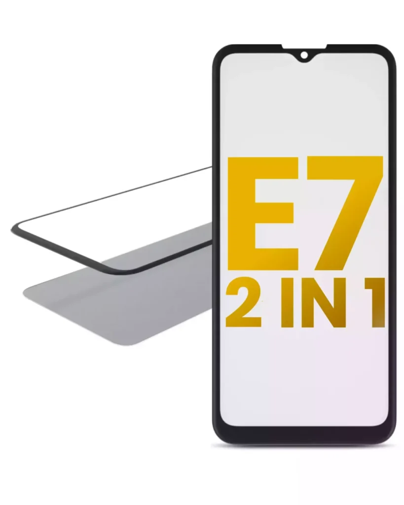 2 in 1 Front Glass With OCA Pre-Installed For Motorola Moto E7 (XT2095 / 2020)