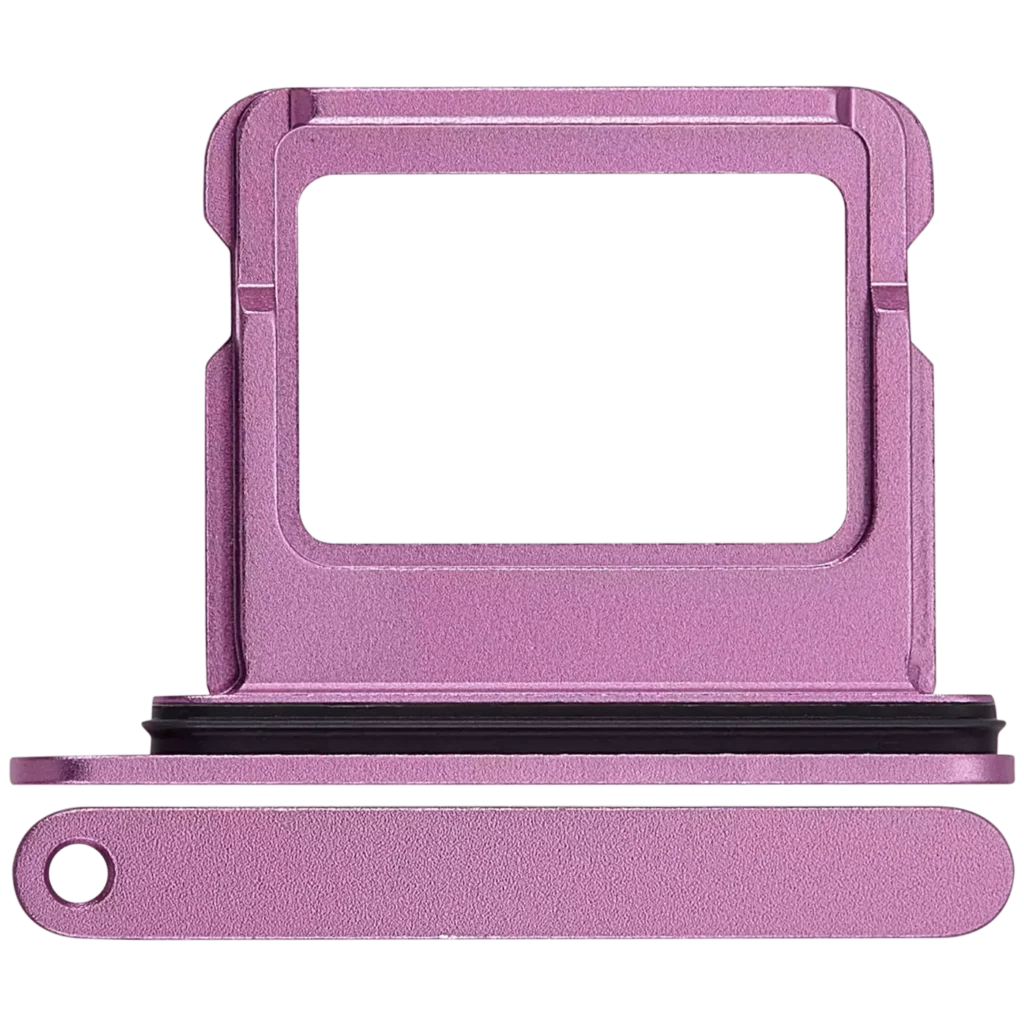 Single Sim Card Tray For iPhone 16 / 16 Plus (Pink)