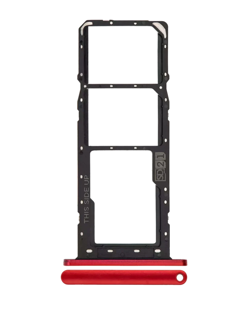 Dual Sim Card Tray For Motorola Moto E6S (XT2053 / 2020) (Sunrise Red)