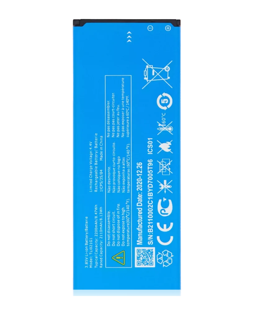 Replacement Battery For Alcatel Insight (5005R / 2019) / TCL A1 (A501DL) (Tli021g1)
