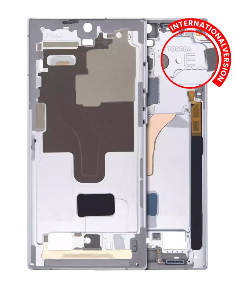Mid-Frame Housing For Samsung Galaxy S22 Ultra 5G (International Version) (White)