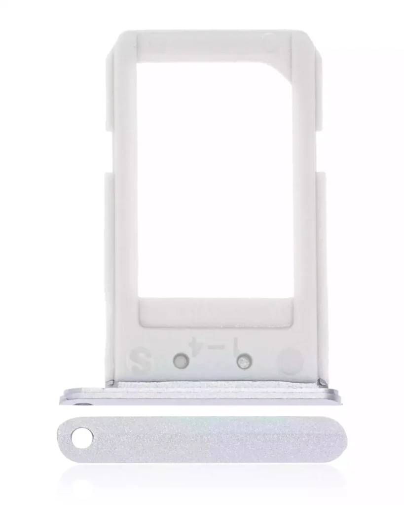 Sim Card Tray For Samsung Galaxy S6 Edge Plus (White Pearl / Silver)