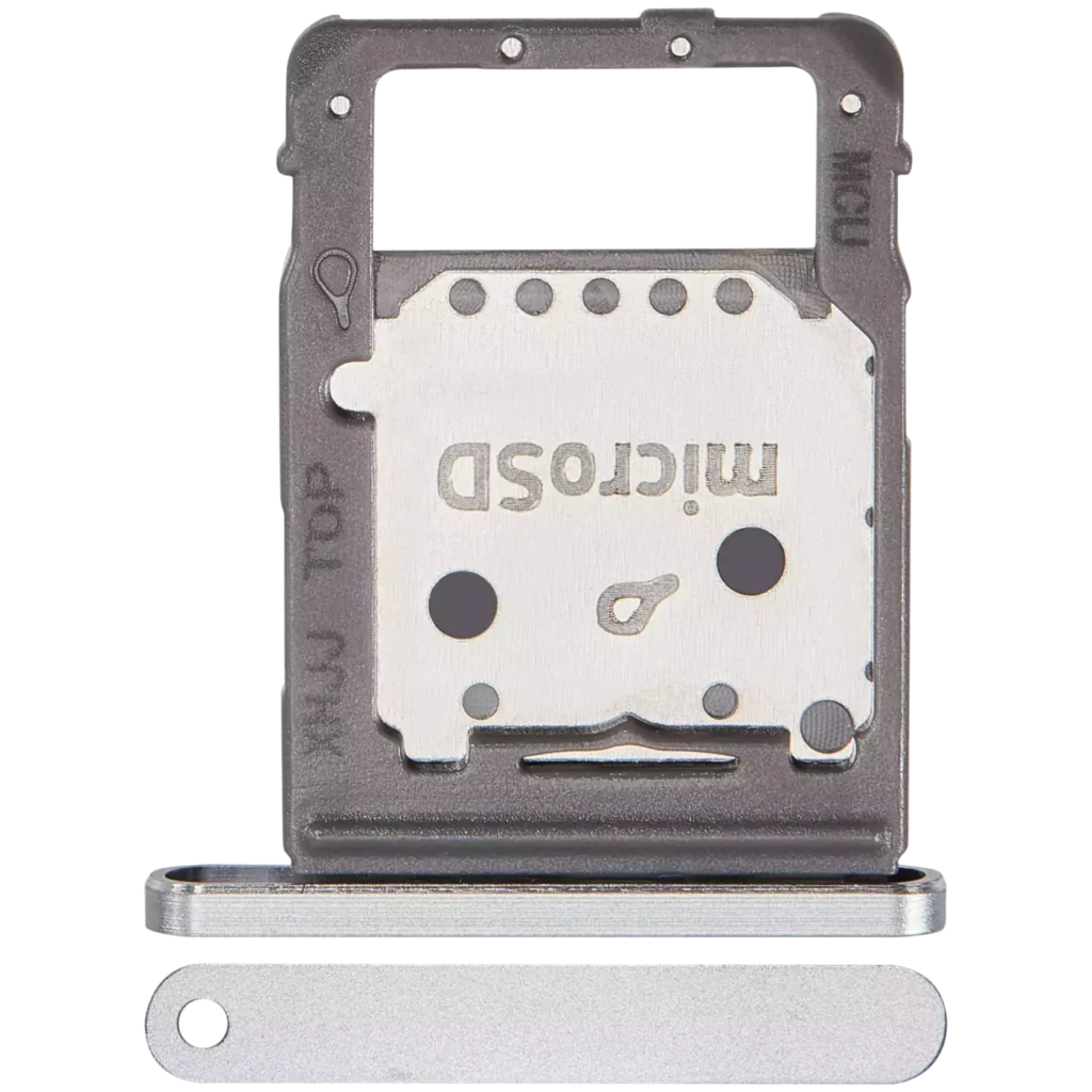 Micro SD Sim Card Tray For Samsung Galaxy Tab S8 11" (X700 / X706 / 2022) / Tab S8 Plus 5G 12.4" (X800 / X806 / 2022) / Tab S8 Ultra 14.6" (X900 / X906 ) (2022) (Silver)
