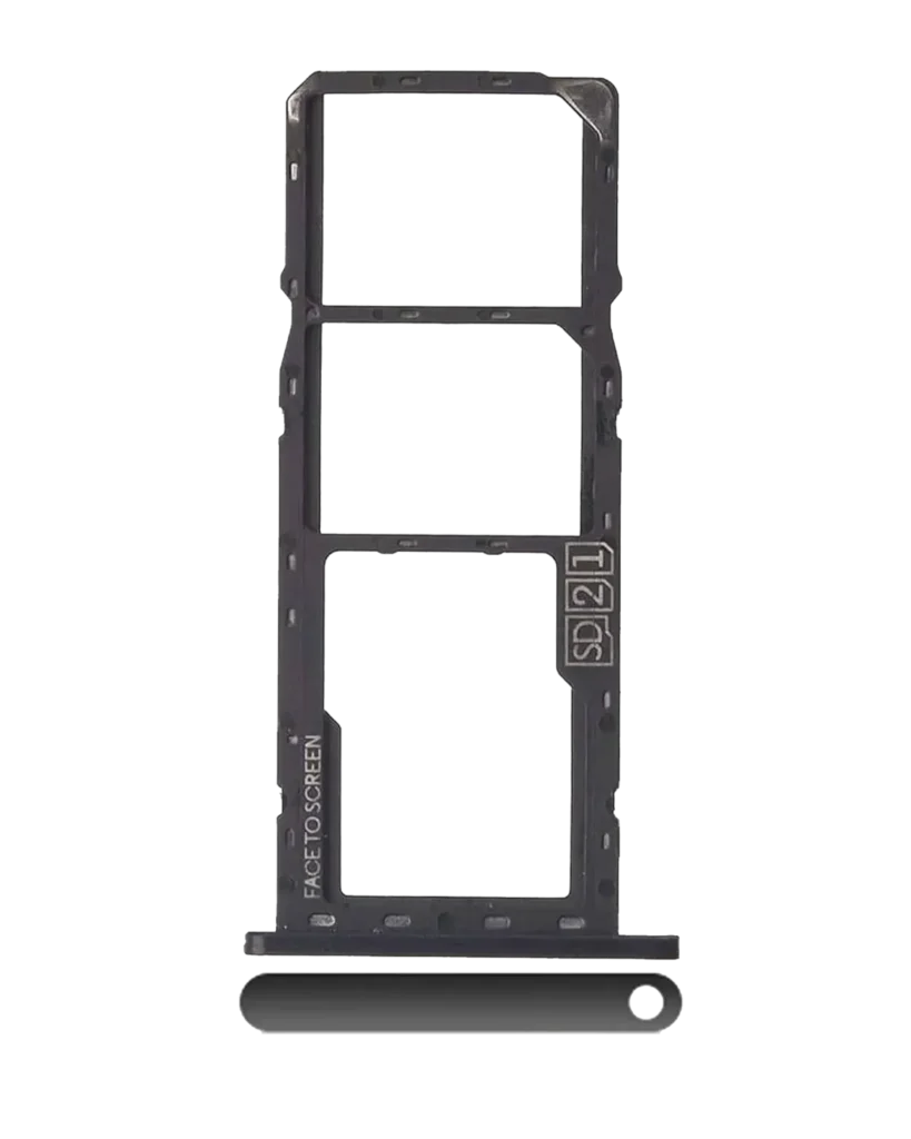 Dual Sim Card Tray For Motorola Moto G7 Play (XT1952 / 2019) (Black)