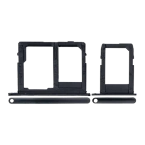 Sim Card Tray For Samsung Galaxy J8 (J810 / 2018) (Black) (2 Piece Set)
