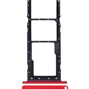 Dual Sim Card Tray For Motorola Moto G8 Power Lite (XT2055 / 2020) (Red)