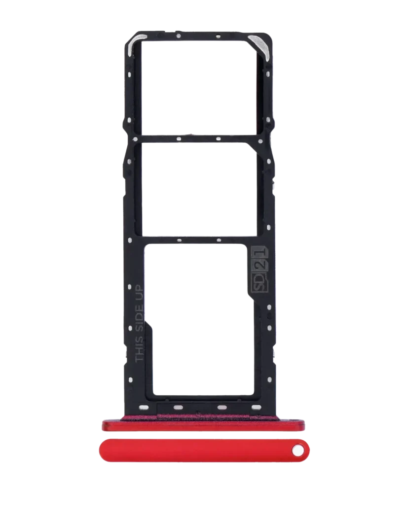 Dual Sim Card Tray For Motorola Moto G8 Power Lite (XT2055 / 2020) (Red)