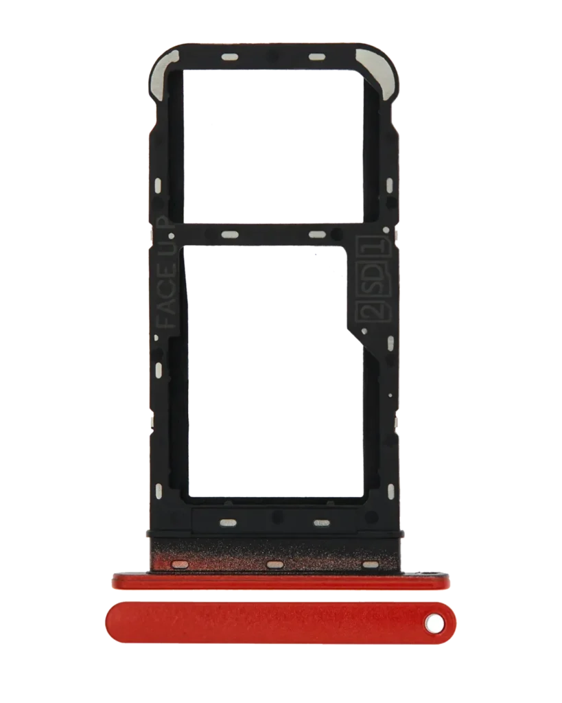 Dual Sim Card Tray For Motorola Moto E7 Power (XT2097-6 / 2021) (Coral Red)