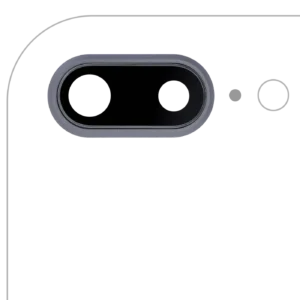 Back Camera Lens With Bracket & Bezel For iPhone 8 Plus (Aftermarket Plus) (Space Gray) (10 Pack)