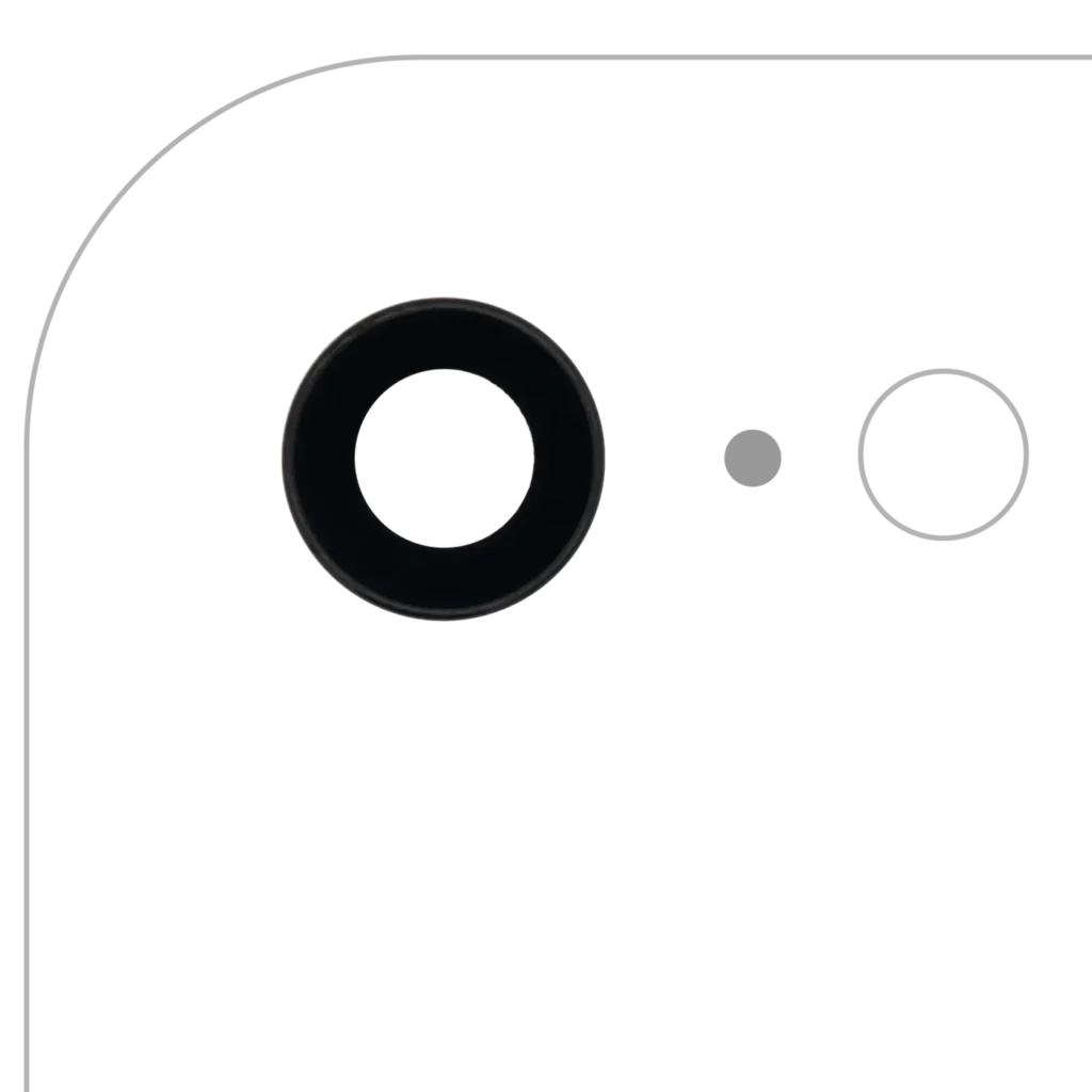 Back Camera Lens With Bracket & Bezel For iPhone 7 (Aftermarket Plus) (10 Pack)