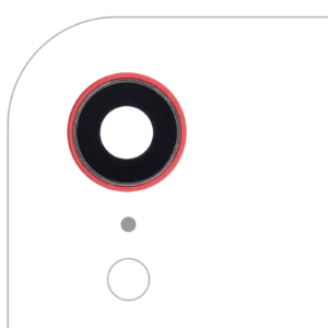 Back Camera Lens With Bracket & Bezel For iPhone XR (Aftermarket Plus) (Red) (10 Pack)