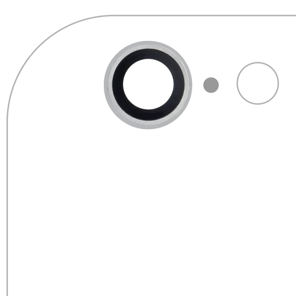 Back Camera Lens For iPhone 6 / 6S (Silver) (10 Pack)