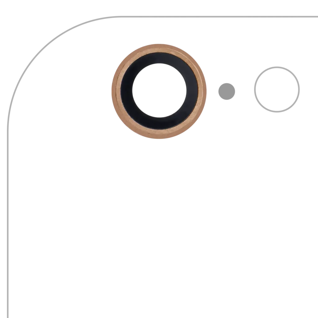 Back Camera Lens For iPhone 6 / 6S (Gold) (10 Pack)