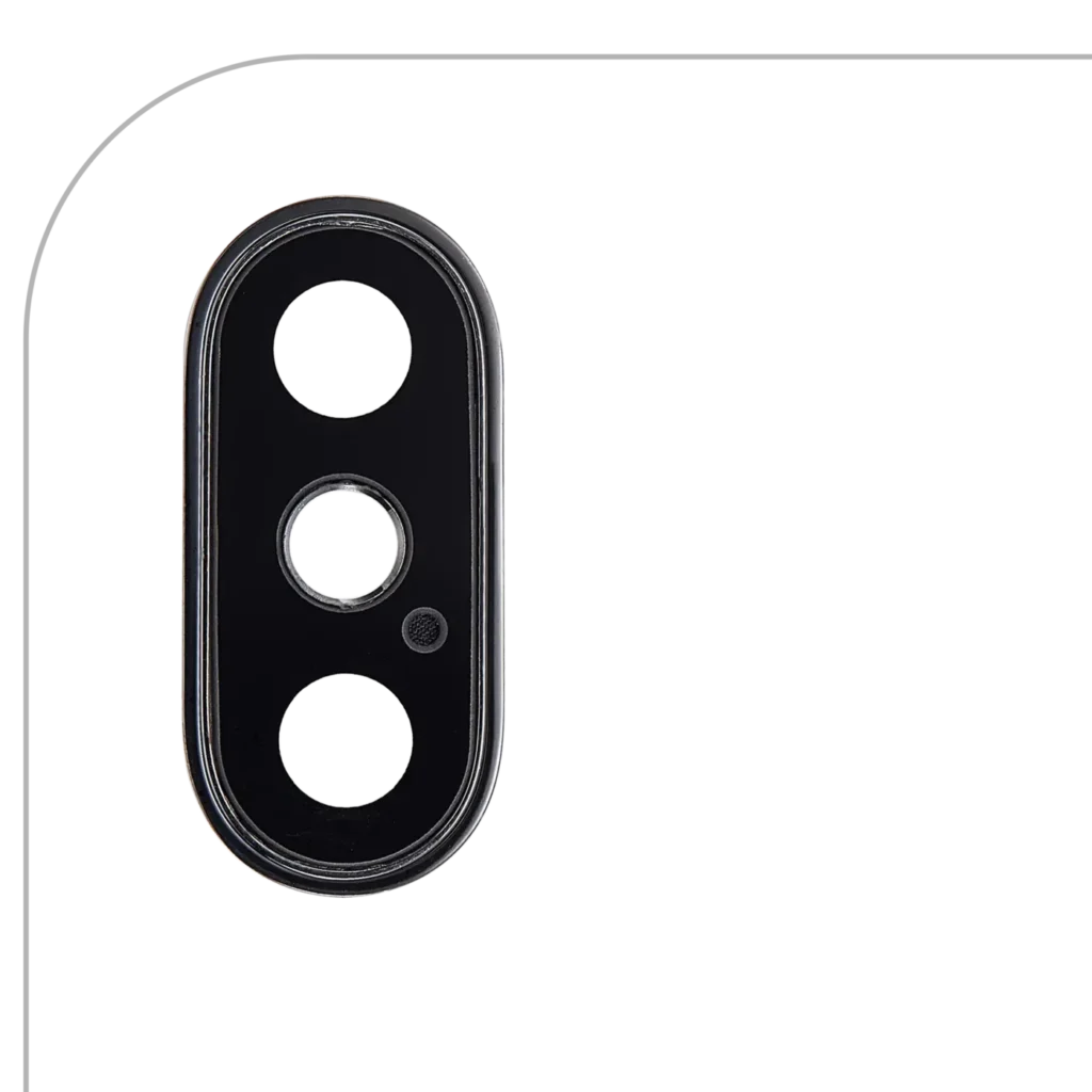Back Camera Lens With Bracket & Bezel For iPhone XS / XS Max (Aftermarket Plus) (Space Gray) (10 Pack)