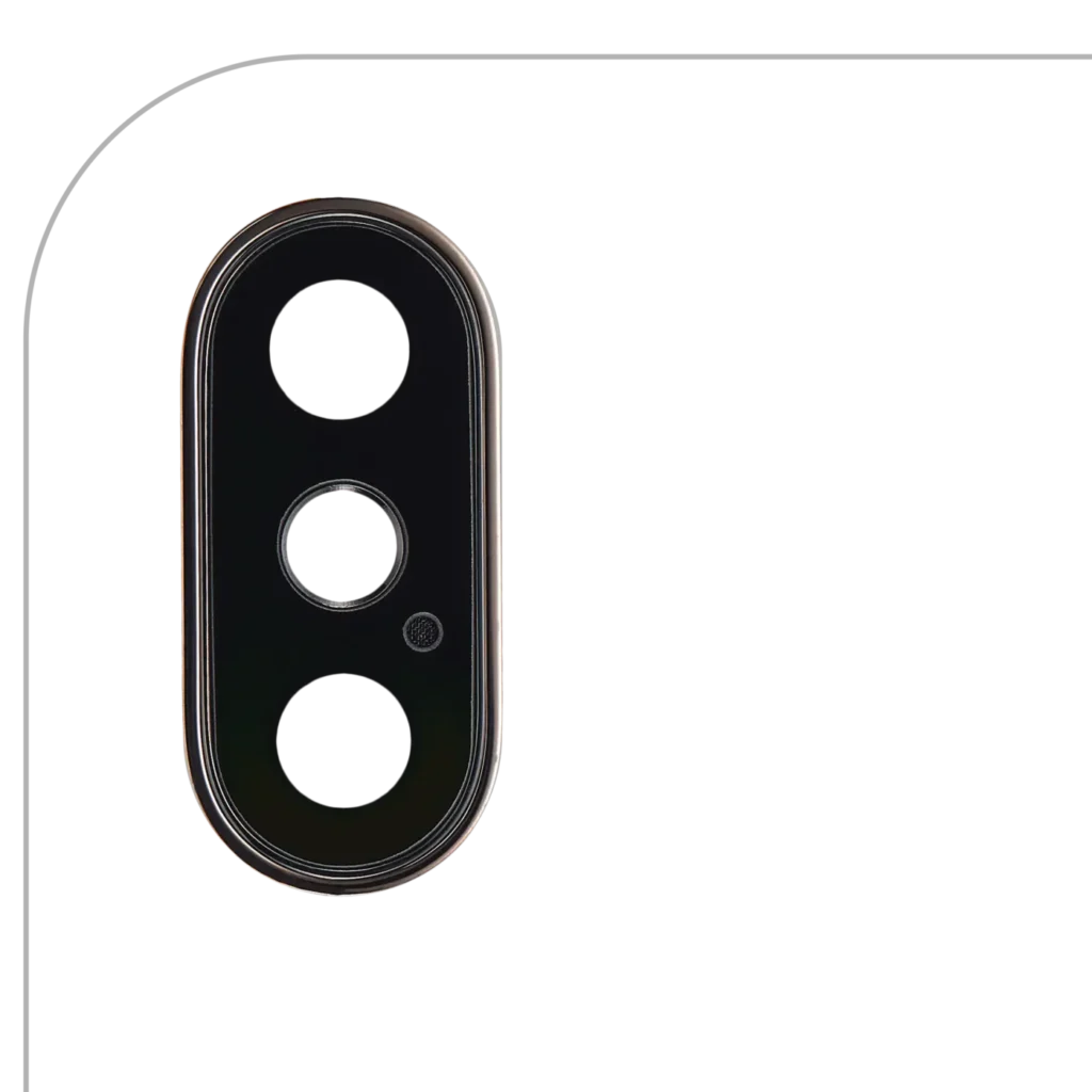 Back Camera Lens With Bracket & Bezel For iPhone XS / XS Max (Aftermarket Plus) (Gold) (10 Pack)