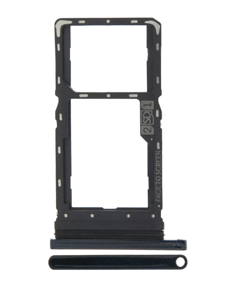Dual Sim Card Tray For Motorola Moto G8 Play (XT2015 / 2019) (Black Onyx)