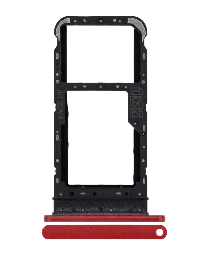 Single Sim Card Tray For Motorola Moto E7 (XT2095 / 2020) (Red)
