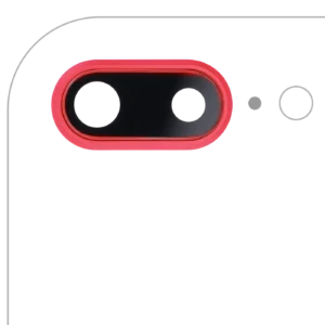 Back Camera Lens With Bracket & Bezel For iPhone 8 Plus (Red) (10 Pack)
