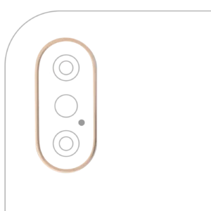 Back Camera Bezel Ring Only For iPhone XS / XS Max (Gold) (10 Pack)