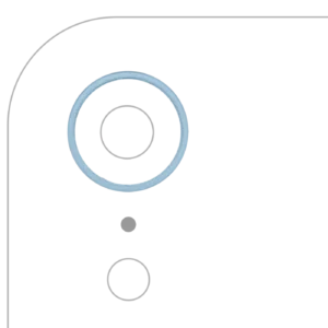 Back Camera Bezel Ring Only For iPhone XR (Blue) (10 Pack)