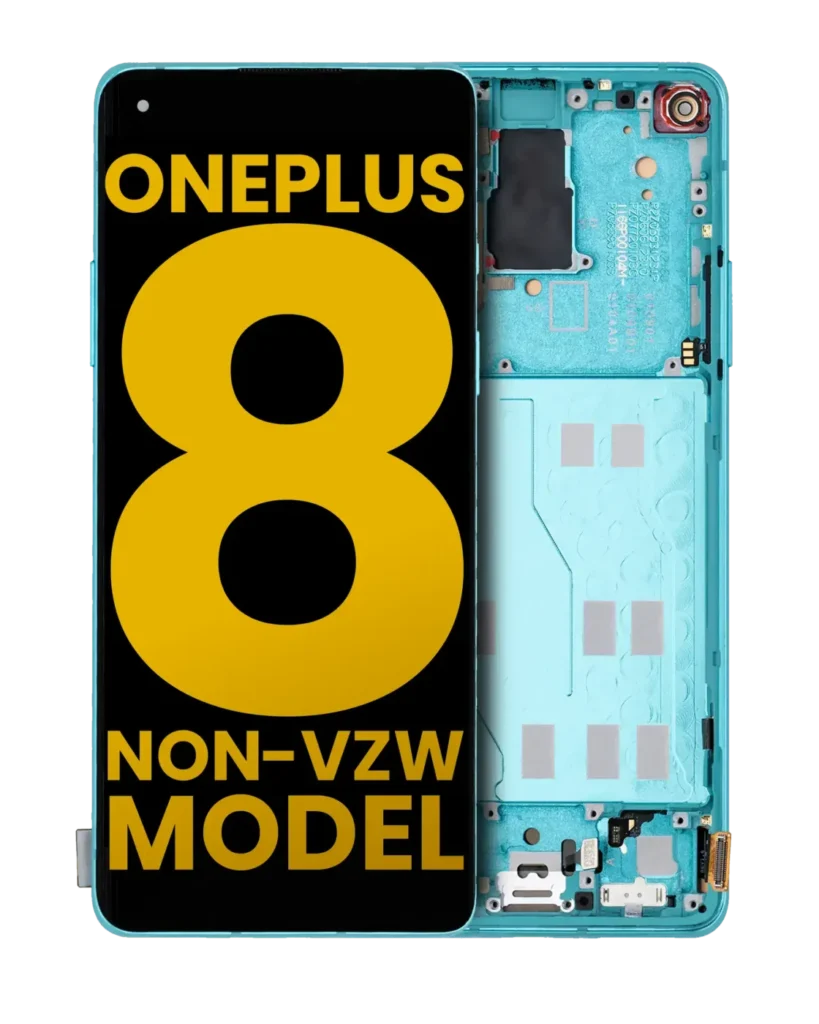 OLED Assembly With Frame For OnePlus 8 / 5G (Non-Verizon 5G UW Frame) (Refurbished) (Glacial Green)