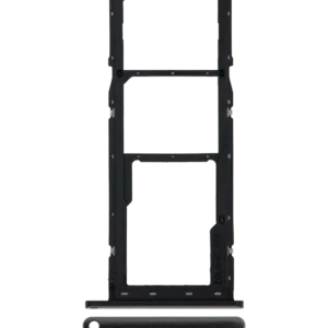 Dual Sim Card Tray For Samsung Galaxy A01 (A015 / 2020) (Black)