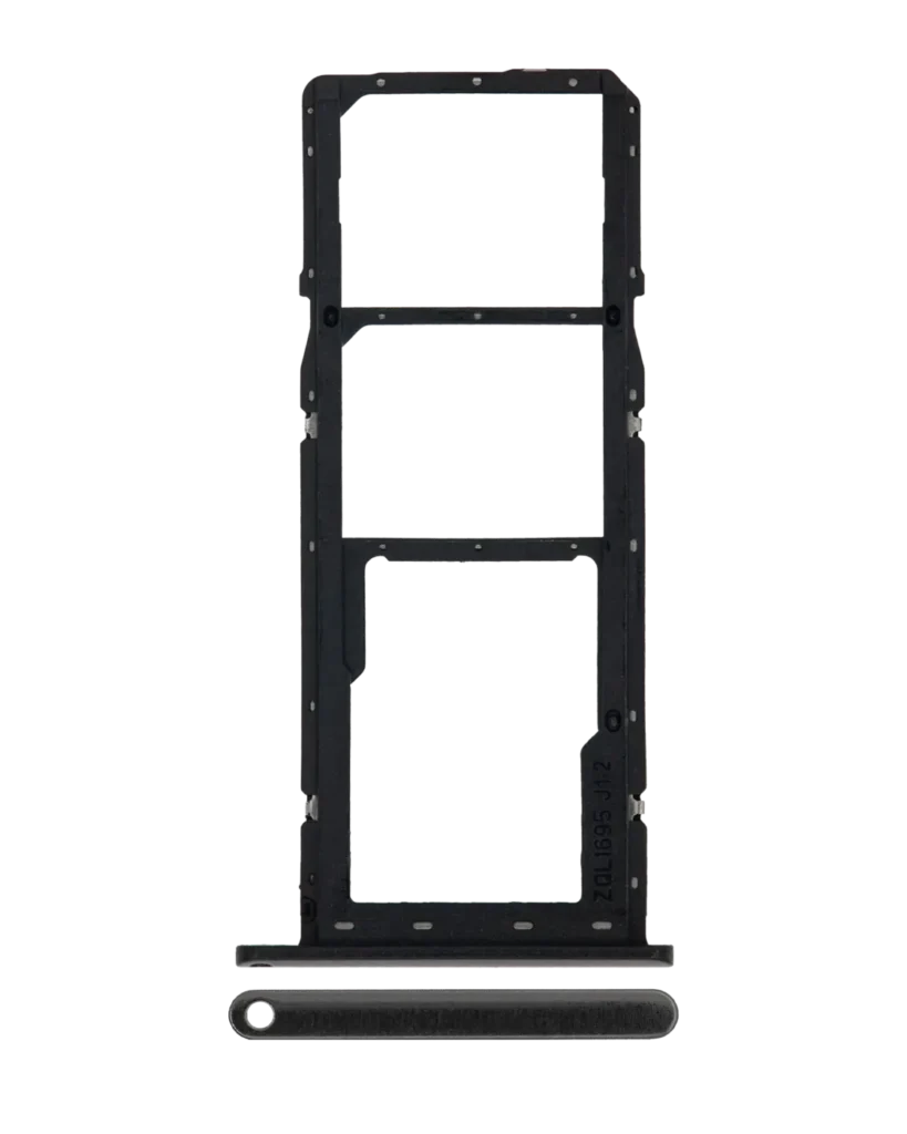 Dual Sim Card Tray For Samsung Galaxy A01 (A015 / 2020) (Black)