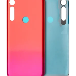 Back cover Glass For Motorola Moto G8 Play (XT2015 / 2019) (Magenta red)