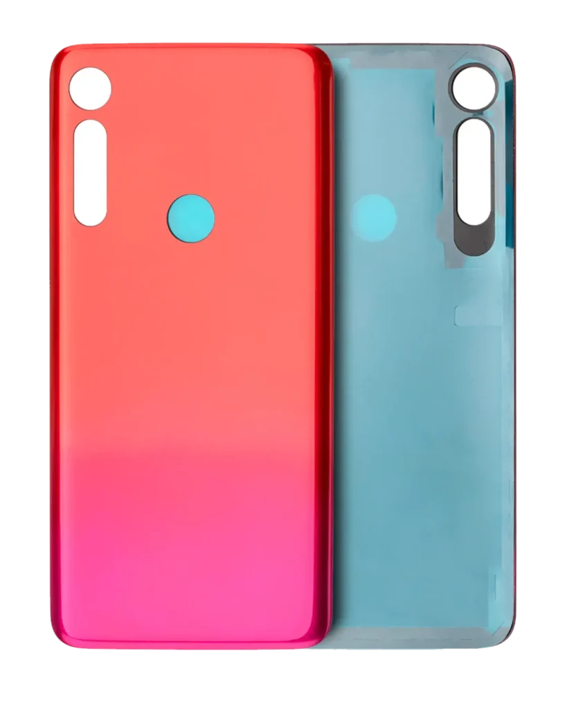 Back cover Glass For Motorola Moto G8 Play (XT2015 / 2019) (Magenta red)