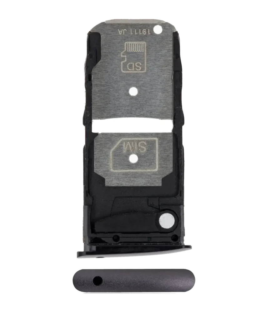 Single Sim Card Tray For Motorola Moto Z4 (XT1980 / 2019) (Black)