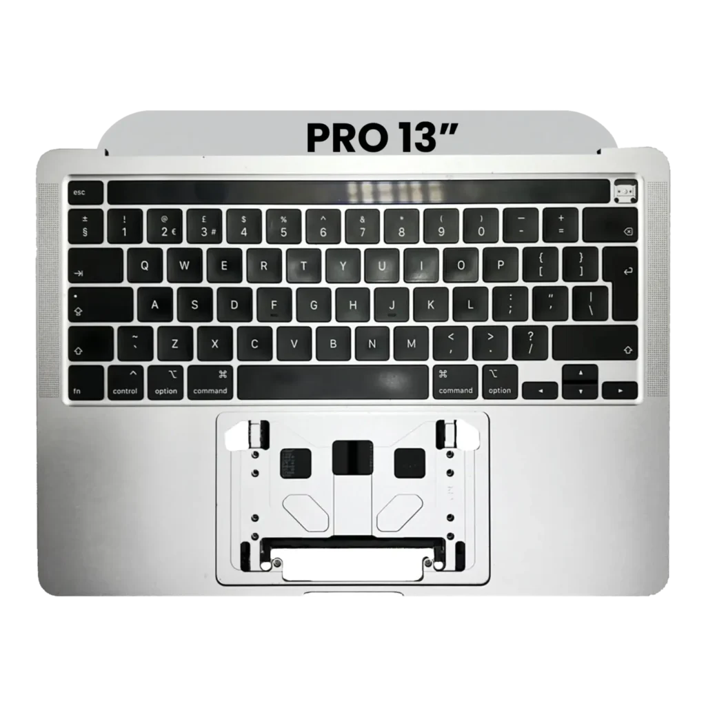 Top Case with Keyboard (ISO UK) For MacBook Pro 13" A2251 (2020) (Silver)