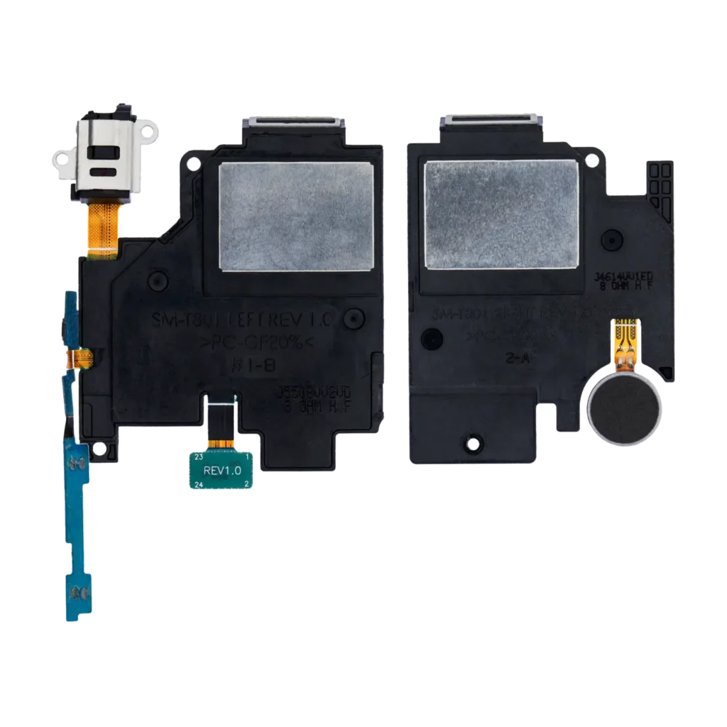 Loudspeaker With Headphone Jack And Power / Volume Flex For Samsung Galaxy Tab S 10.5" (T800 / T805) (2014) rev0.6 (2 Piece Set)