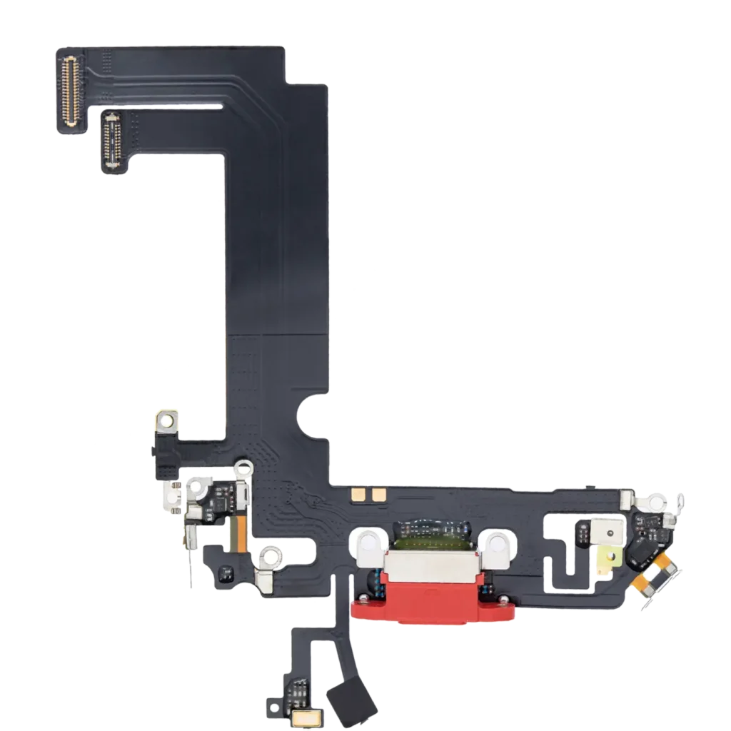 Charging Port Flex Cable For iPhone 12 Mini (Aftermarket Plus) (Red)