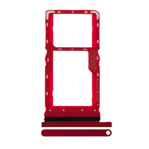Dual Sim Card Tray For Motorola Moto G8 Play (XT2015 / 2019) (Magenta red)
