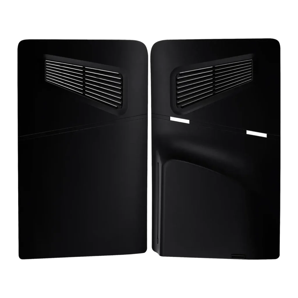 Console Shell For PlayStation 5 Slim (Black) (2 Piece Set)