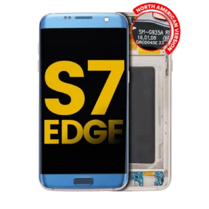 OLED Assembly With Frame For Samsung Galaxy S7 Edge G935A (North American Version) (Refurbished) (Blue Coral)