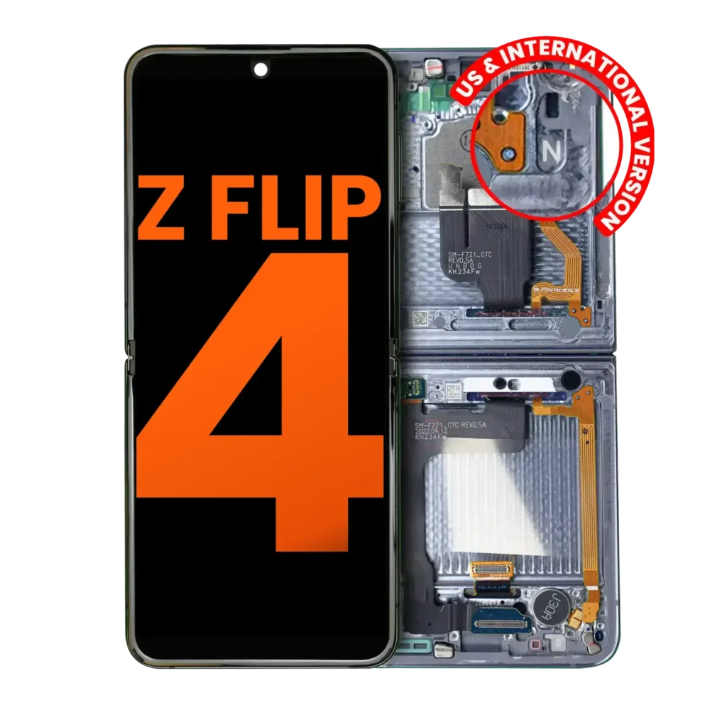 Inner OLED Assembly With Frame For Samsung Galaxy Z Flip 4 5G (US & International) (Blemish: Grade A) (Blue)