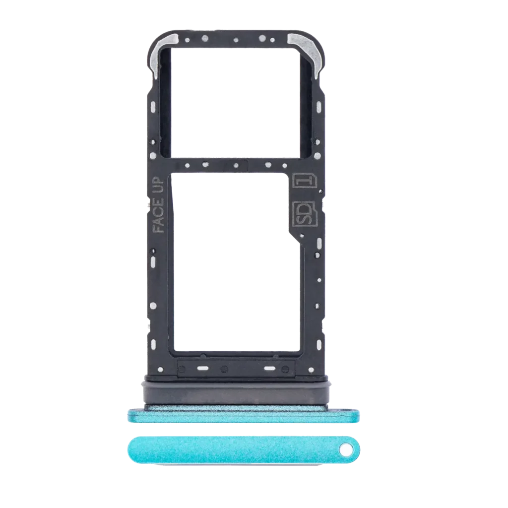 Single Sim Card Tray For Motorola Moto E7 (XT2095 / 2020) (Aqua Blue)